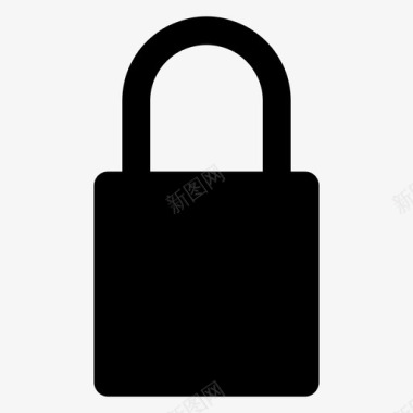 锁定锁定安全网站图标图标