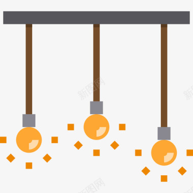 灯灯9扁平图标图标