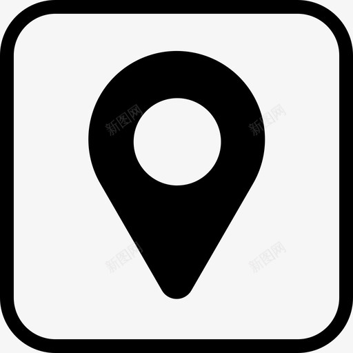 位置应用程序gps图标svg_新图网 https://ixintu.com gps pin 位置 位置和gps 地图 应用程序 标记