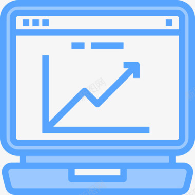 统计笔记本电脑浏览器5蓝色图标图标