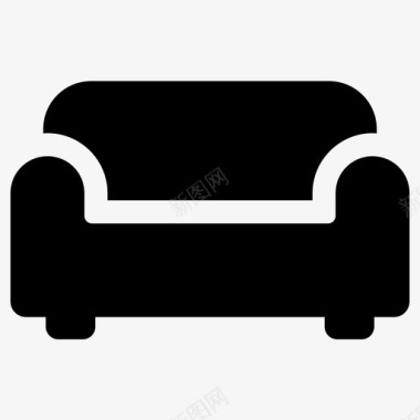 沙发扶手椅经典沙发图标图标