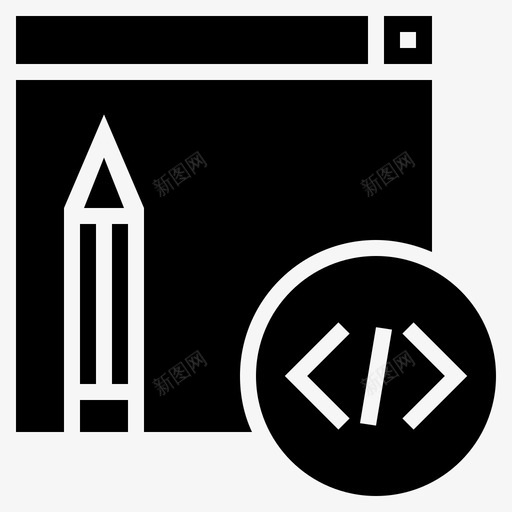 网页开发编码html图标svg_新图网 https://ixintu.com html 开发 编码 编程 网页 网页设计