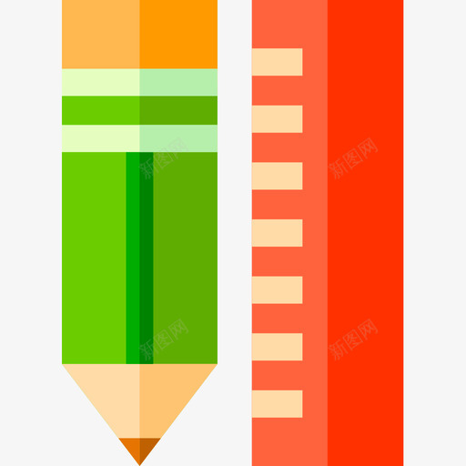 铅笔室内2扁平图标svg_新图网 https://ixintu.com 室内设计2 扁平 铅笔