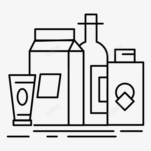 包装瓶子品牌图标svg_新图网 https://ixintu.com 2月 v4 产品 包装 品牌 收集 瓶子 界面 网络 营销