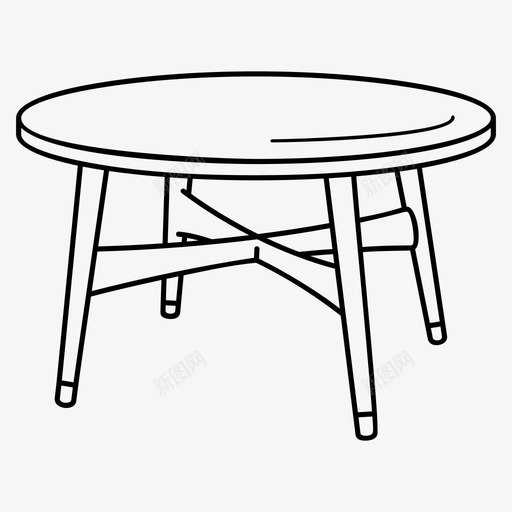 木咖啡桌咖啡桌家具图标svg_新图网 https://ixintu.com 咖啡桌 圆桌 家具 木咖啡桌 酒廊