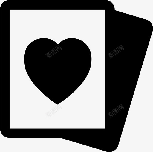 杰克卡片心脏图标svg_新图网 https://ixintu.com 乐趣和游戏 卡片 国王 心脏 杰克 王后