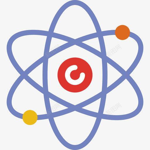 Atom教育138扁平图标svg_新图网 https://ixintu.com Atom 扁平 教育138