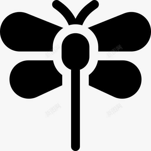 蜻蜓昆虫8填充图标svg_新图网 https://ixintu.com 填充 昆虫 蜻蜓