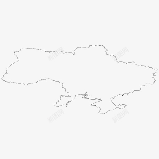 乌克兰边界国家图标svg_新图网 https://ixintu.com 世界 世界各国 乌克兰 国家 轮廓 边界