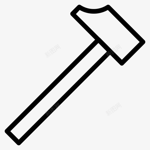 建筑锤子细木工图标svg_新图网 https://ixintu.com unigrid 工具 建筑 细木工 锤子