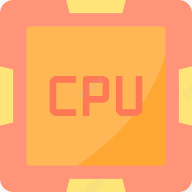 Cpu计算机硬件10扁平图标图标