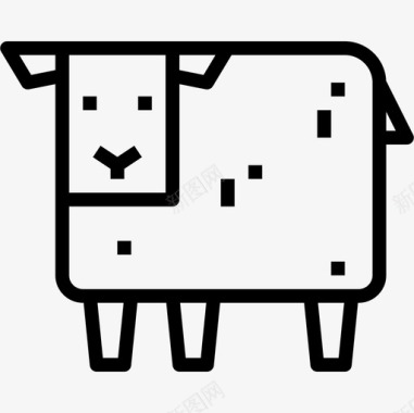 绵羊动物9直系图标图标