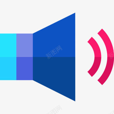 声音媒体技术9平面图标图标