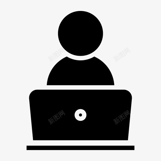 员工会计经理图标svg_新图网 https://ixintu.com 会计 员工 员工工作 学习 笔记本电脑 经理