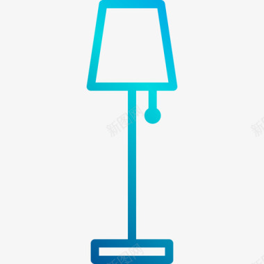 灯具家具28线性梯度图标图标