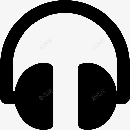 耳机音乐科技材料符号集图标svg_新图网 https://ixintu.com 材料 科技 符号 耳机 音乐