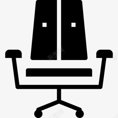办公椅办公工具3填充图标图标