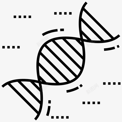 dna化学成分dna测试图标svg_新图网 https://ixintu.com dna dna测试 化学成分 医用大麻线图标 器官 基因 细胞 遗传学