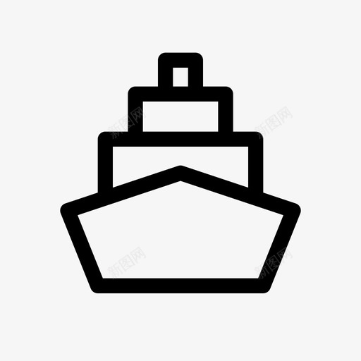 船用集装箱交货物流图标svg_新图网 https://ixintu.com 交货 物流 船用集装箱 船运