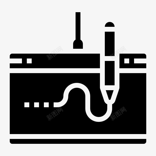 绘图笔绘图板图标svg_新图网 https://ixintu.com 绘图板 绘图笔