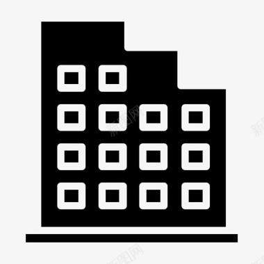 建筑城市建筑办公楼图标图标