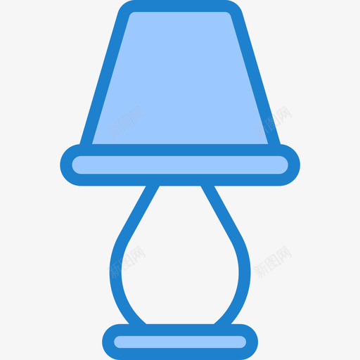 灯家具和家用灯26蓝色图标svg_新图网 https://ixintu.com 家具和家用灯26 灯 蓝色