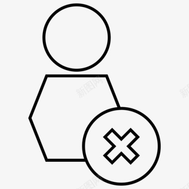 删除联系人删除帐户删除朋友图标图标