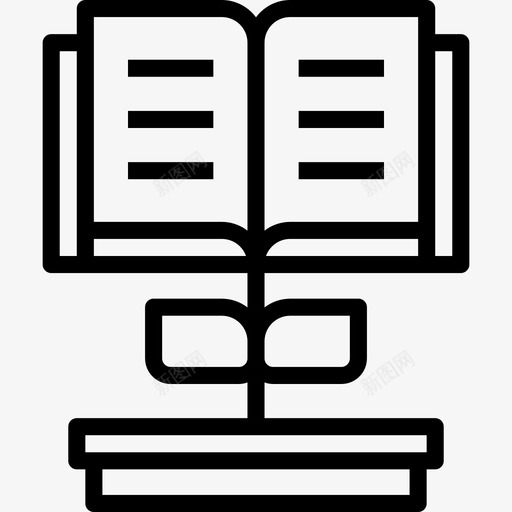 知识书籍和阅读线性图标svg_新图网 https://ixintu.com 书籍和阅读 知识 线性