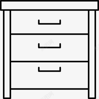 抽屉橱柜家具图标图标