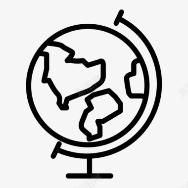 地球全球世界地理图标图标