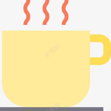 咖啡休息时间营销63平坦图标图标