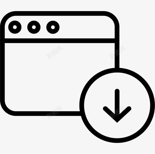 浏览器windows应用程序大纲图标svg_新图网 https://ixintu.com windows 大纲 应用程序 浏览器