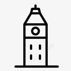 大本钟景观大本钟建筑景观图标高清图片