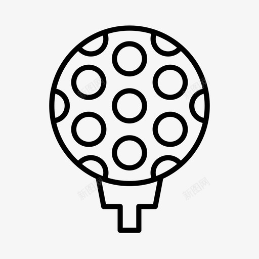 高尔夫球娱乐退休图标svg_新图网 https://ixintu.com 娱乐 运动 退休 高尔夫球
