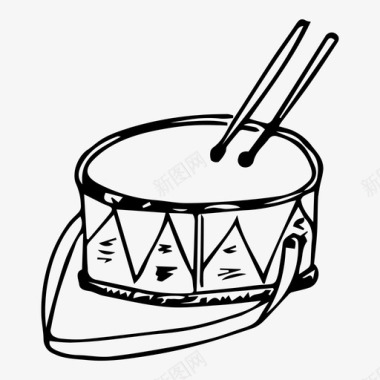 鼓旋律音乐图标图标