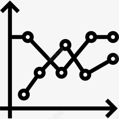 线形图图表5线性图标图标