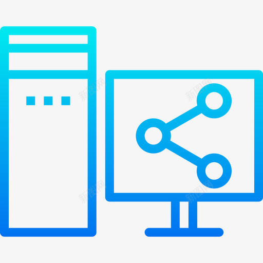 桌面通讯互联网2渐变图标svg_新图网 https://ixintu.com 桌面 渐变 通讯互联网2