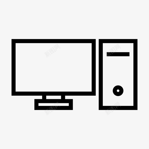 电脑显示器电视图标svg_新图网 https://ixintu.com 作品 手表 显示器 电脑 电脑概要 电视