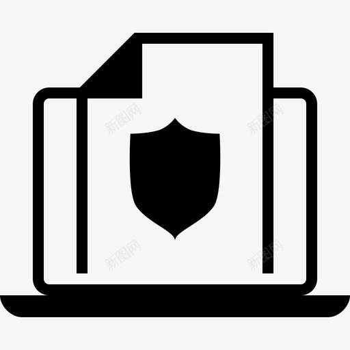 在线文档文档电子文件图标svg_新图网 https://ixintu.com seo黑填充1 保护 在线文档 安全 文件 文档电子