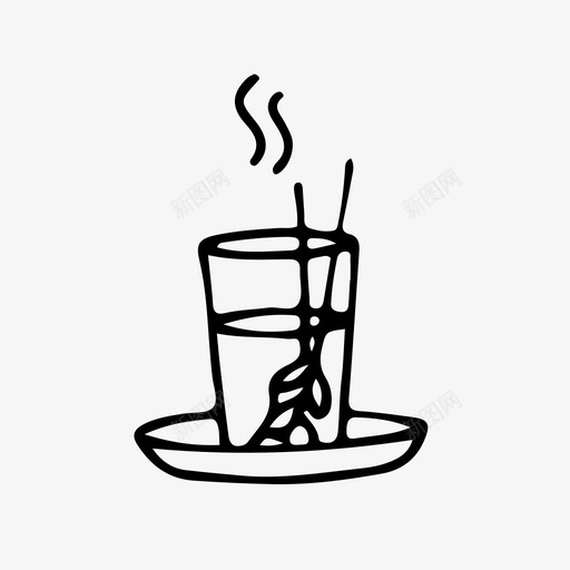 薄荷茶杯子饮料图标svg_新图网 https://ixintu.com 杯子 杯子和杯子 薄荷茶 饮料