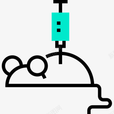 鼠标化学单色单色图标图标