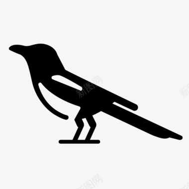 喜鹊鸟乌鸦科图标图标