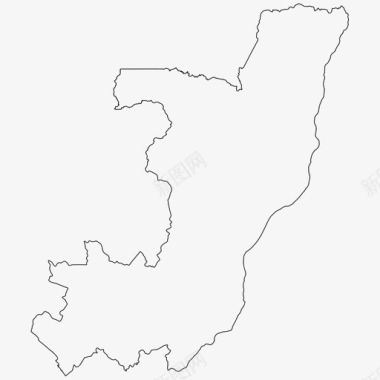 刚果共和国边界国家图标图标