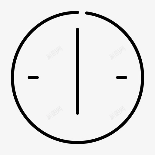 六点钟秒表计时器图标svg_新图网 https://ixintu.com 六点钟 挂钟 点钟 秒表 薄钟 计时器
