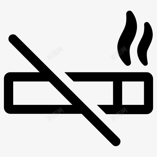 禁止吸烟吸烟禁止图标svg_新图网 https://ixintu.com nosmoking 吸烟 禁止 禁止吸烟