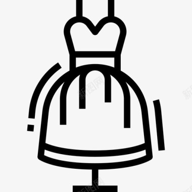 礼服89号婚礼直系图标图标
