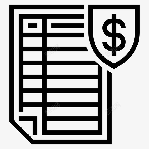保险单业务业务数据图标svg_新图网 https://ixintu.com 业务 业务数据 保险单 安全文档 财务 财务数据