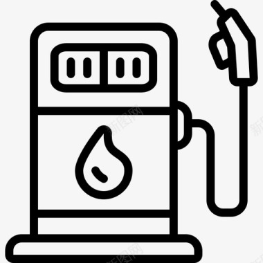 燃料加油站石油图标图标