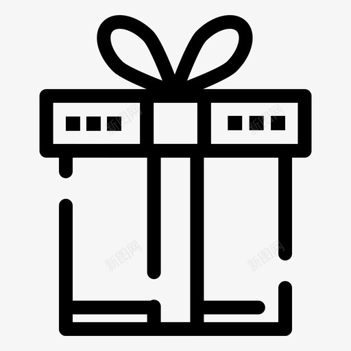 礼品盒子礼物图标svg_新图网 https://ixintu.com 丝带 盒子 礼品 礼物 网络界面2月系列v4 购物