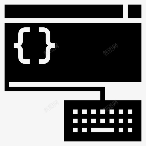 软件开发编码编程图标svg_新图网 https://ixintu.com 编码 编程 网页开发 网页编程 网页设计 软件开发